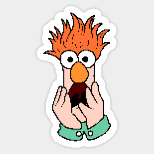 Beaker Muppets - Pixel art Sticker